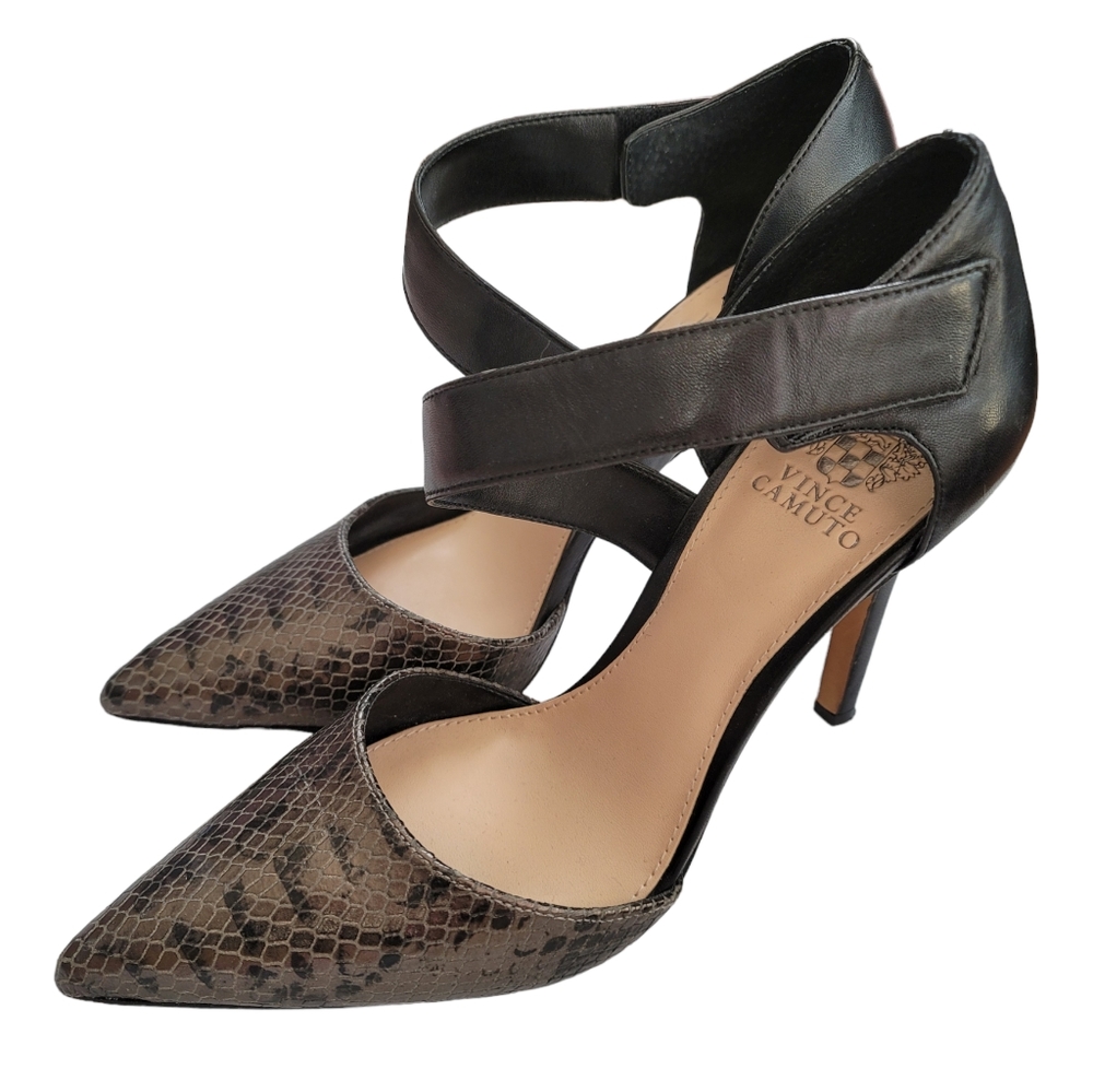 Vince Camuto Carlotte Snakeskin Heel Size 8.5
